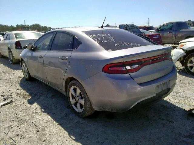 1C3CDFBB4FD315151 - 2015 DODGE DART SXT SILVER photo 3