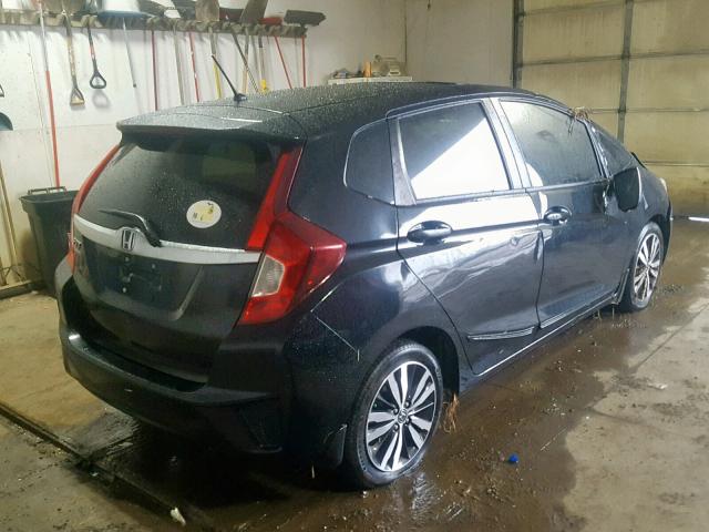 JHMGK5H70GS001413 - 2016 HONDA FIT EX BLACK photo 4