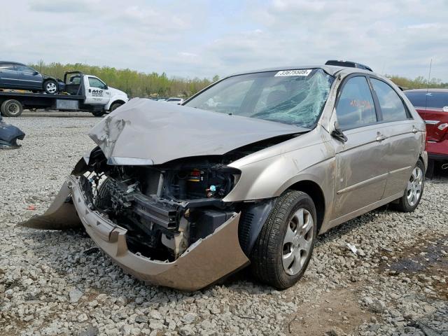 KNAFE121865262882 - 2006 KIA NEW SPECTR TAN photo 2