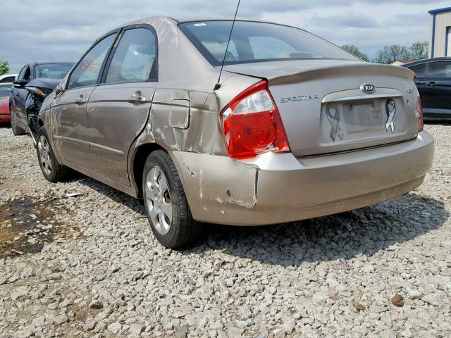 KNAFE121865262882 - 2006 KIA NEW SPECTR TAN photo 3