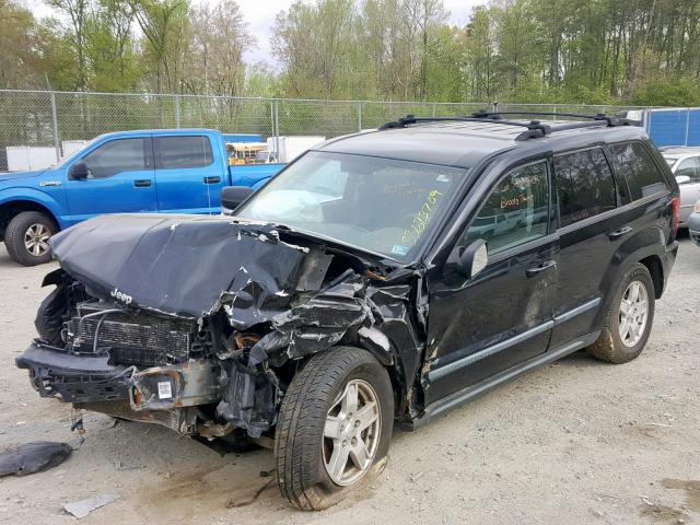 1J8GR48K37C588298 - 2007 JEEP GRAND CHER BLACK photo 2