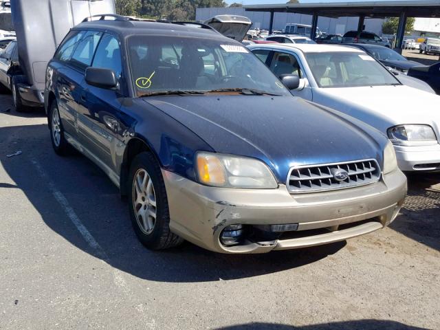 4S3BH675047639790 - 2004 SUBARU LEGACY OUT BLUE photo 1