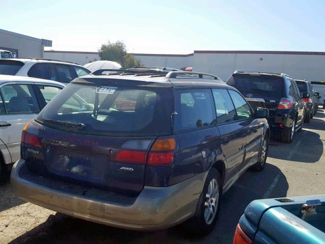 4S3BH675047639790 - 2004 SUBARU LEGACY OUT BLUE photo 4