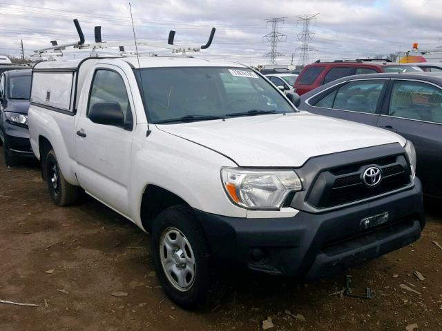 5TFNX4CN5EX034787 - 2014 TOYOTA TACOMA WHITE photo 1