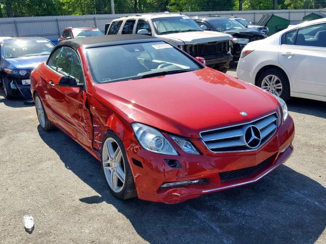 WDDKK5KF3CF167185 - 2012 MERCEDES-BENZ E 350 RED photo 1