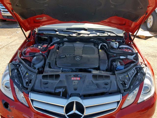 WDDKK5KF3CF167185 - 2012 MERCEDES-BENZ E 350 RED photo 7