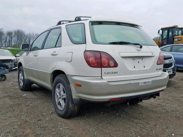 JT6HF10U7X0041267 - 1999 LEXUS RX 300 WHITE photo 3