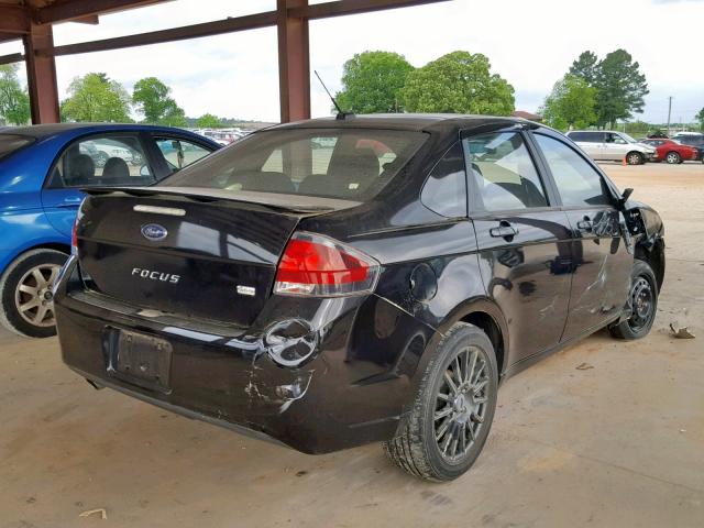 1FAHP3GN9AW123544 - 2010 FORD FOCUS SES BLACK photo 4