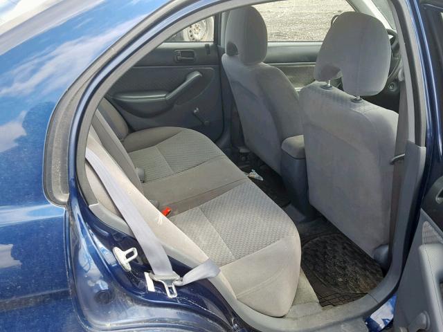 2HGES16325H001338 - 2005 HONDA CIVIC DX V BLUE photo 6