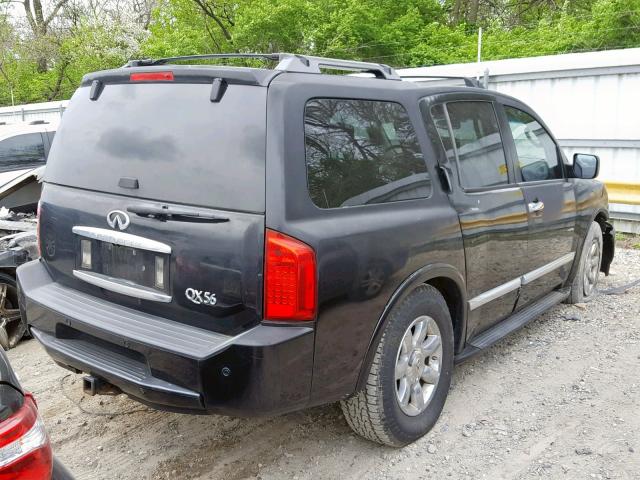 5N3AA08C04N809185 - 2004 INFINITI QX56 CHARCOAL photo 4