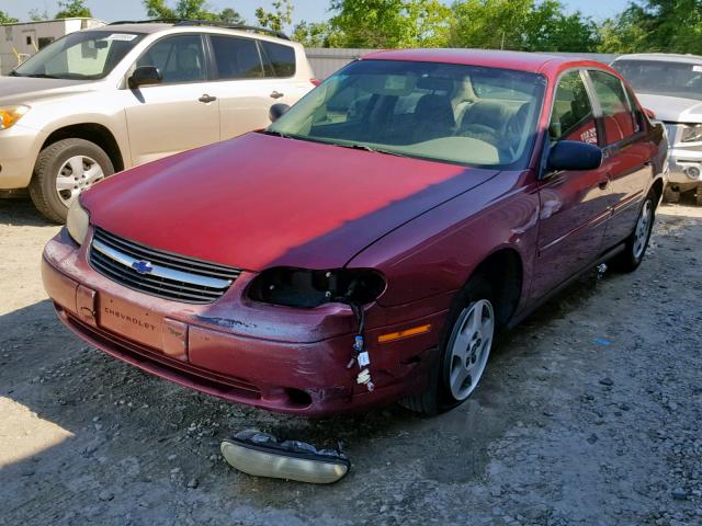 1G1ND52F94M549941 - 2004 CHEVROLET CLASSIC MAROON photo 2