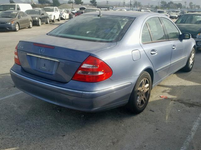 WDBUF56J66A778155 - 2006 MERCEDES-BENZ E 350 BLUE photo 4