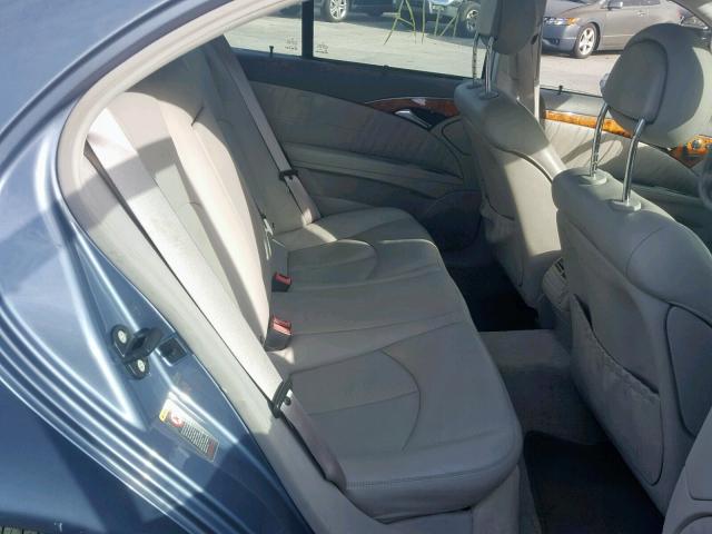 WDBUF56J66A778155 - 2006 MERCEDES-BENZ E 350 BLUE photo 6