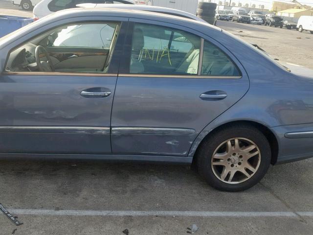 WDBUF56J66A778155 - 2006 MERCEDES-BENZ E 350 BLUE photo 9