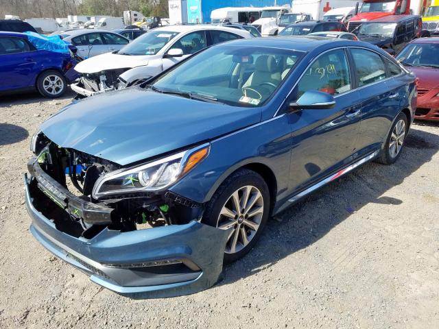 5NPE34AF0HH495130 - 2017 HYUNDAI SONATA SPORT  photo 2