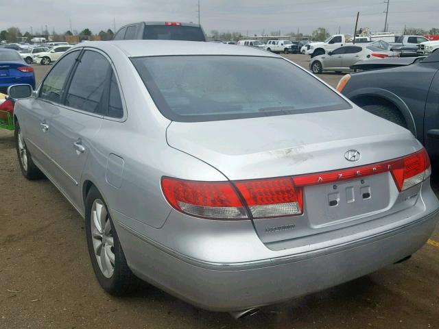 KMHFC46FX7A188661 - 2007 HYUNDAI AZERA SE SILVER photo 3