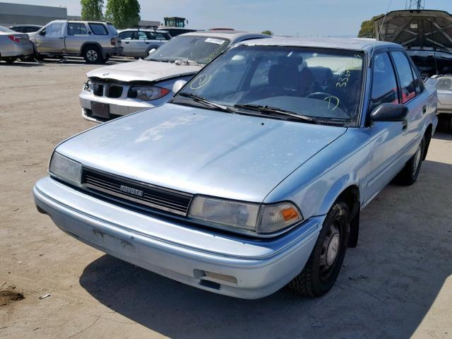 1NXAE97A2MZ261519 - 1991 TOYOTA COROLLA LE BLUE photo 2