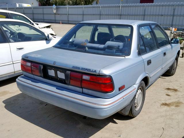 1NXAE97A2MZ261519 - 1991 TOYOTA COROLLA LE BLUE photo 4