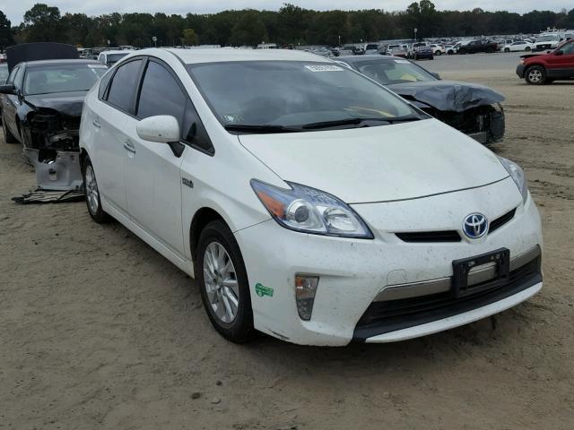 JTDKN3DP5F3074296 - 2015 TOYOTA PRIUS PLUG WHITE photo 1