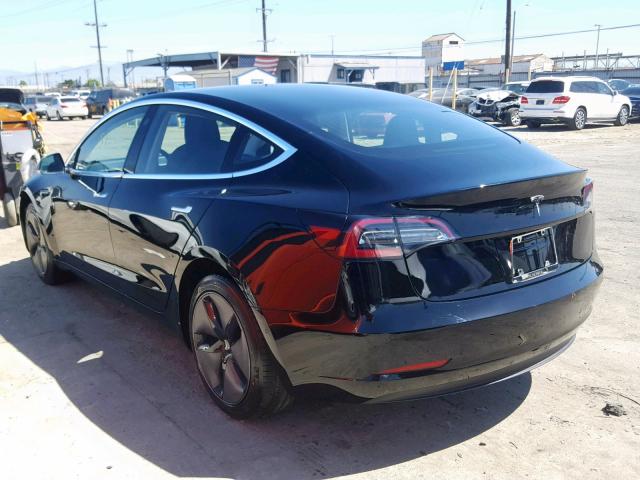 5YJ3E1EA4JF152033 - 2018 TESLA MODEL 3 BLACK photo 3