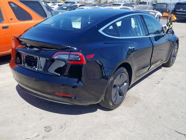 5YJ3E1EA4JF152033 - 2018 TESLA MODEL 3 BLACK photo 4