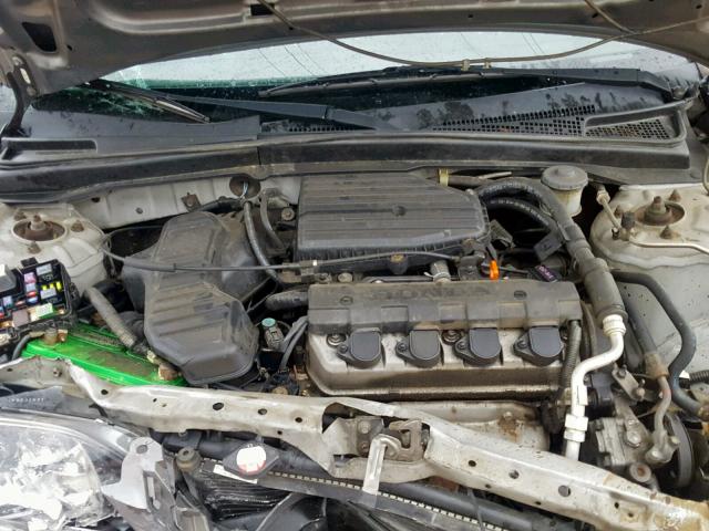 1HGES16355L029959 - 2005 HONDA CIVIC DX V SILVER photo 7