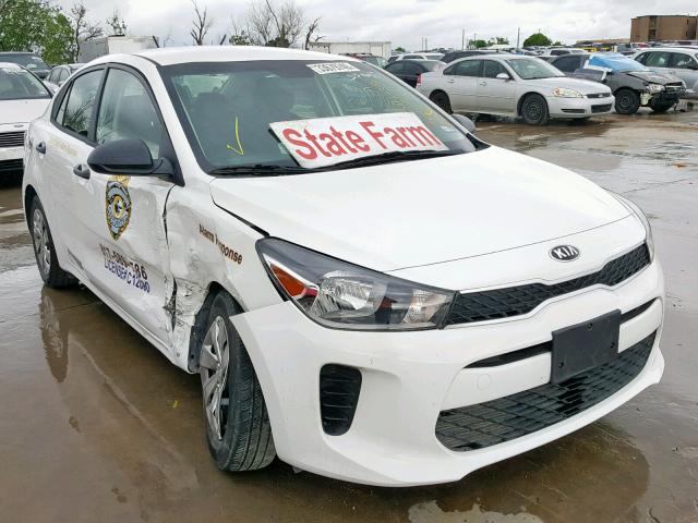 3KPA24AB3JE065570 - 2018 KIA RIO LX WHITE photo 1