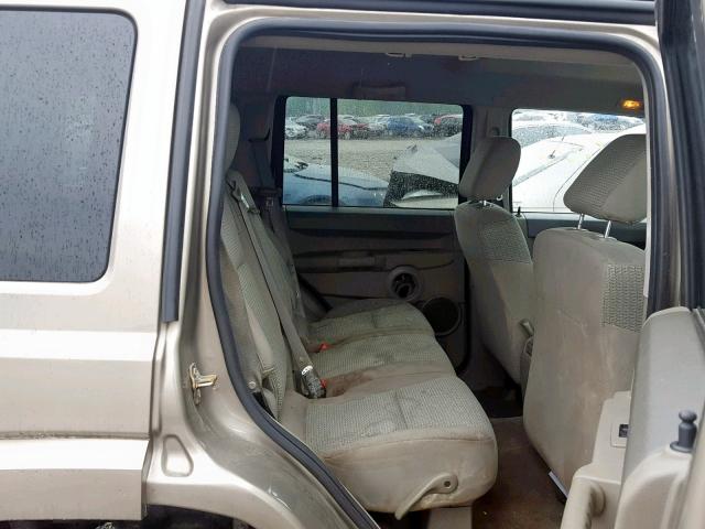 1J8HG48K06C188496 - 2006 JEEP COMMANDER 米色 照片 6