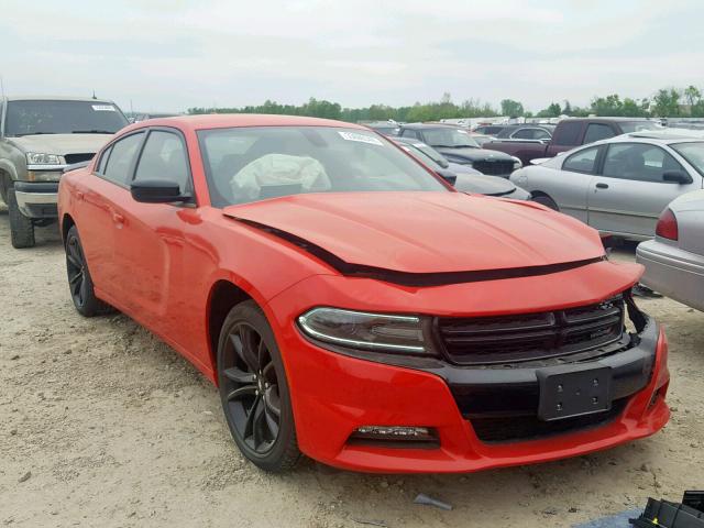 2C3CDXHG3JH179339 - 2018 DODGE CHARGER SX RED photo 1