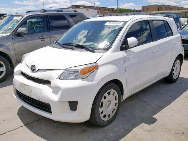 JTKKU4B43B1012217 - 2011 SCION XD WHITE photo 2