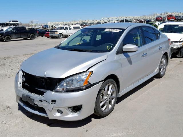 3N1AB7AP0DL767782 - 2013 NISSAN SENTRA S WHITE photo 2