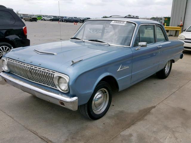 2T11S108156 - 1962 FORD FALCON BLUE photo 2