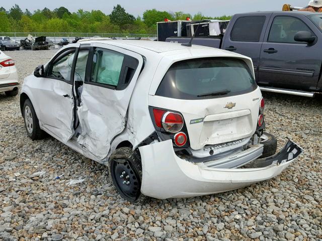 1G1JA6SH9E4198013 - 2014 CHEVROLET SONIC LS WHITE photo 3