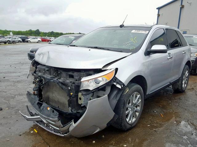 2FMDK3JCXBBB34033 - 2011 FORD EDGE SEL GRAY photo 2