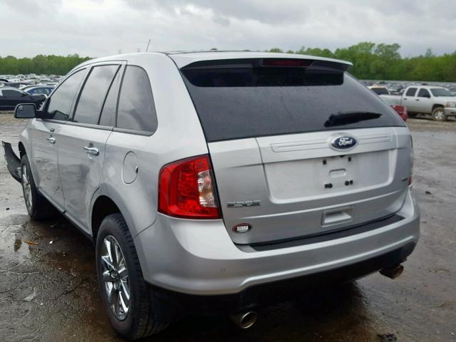 2FMDK3JCXBBB34033 - 2011 FORD EDGE SEL GRAY photo 3