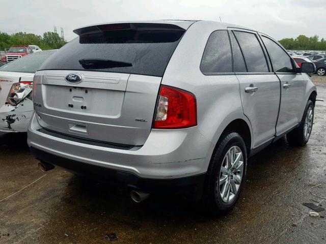 2FMDK3JCXBBB34033 - 2011 FORD EDGE SEL GRAY photo 4