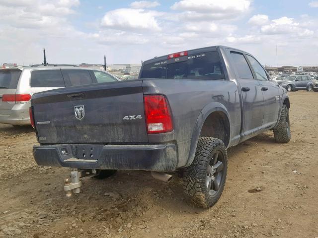 1C6RR7TT4HS734093 - 2017 RAM 1500 SLT GRAY photo 4