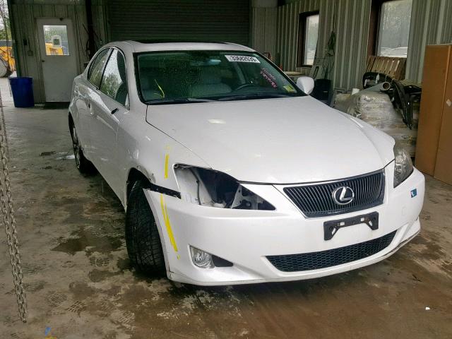 JTHCK262385017285 - 2008 LEXUS IS 250 WHITE photo 1