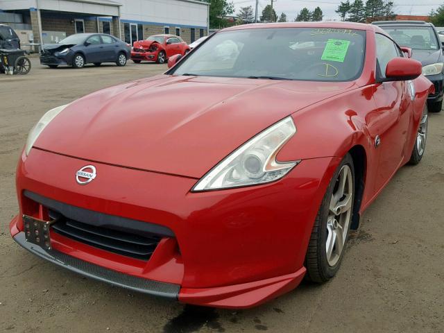 JN1AZ44E49M403026 - 2009 NISSAN 370Z RED photo 2