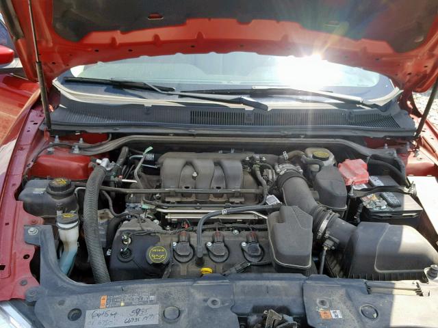 1FAHP2E82EG184838 - 2014 FORD TAURUS SEL RED photo 7