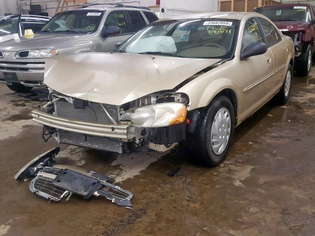 1B3EJ46X21N681671 - 2001 DODGE STRATUS SE GOLD photo 2