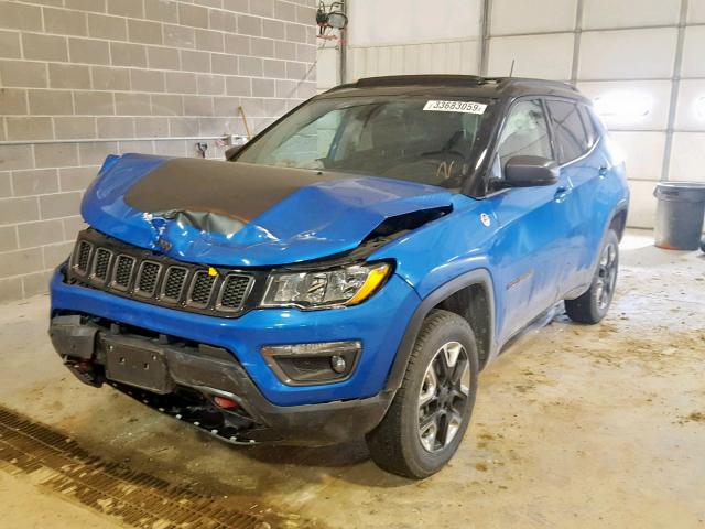 3C4NJDDB8JT147418 - 2018 JEEP COMPASS TR BLUE photo 2