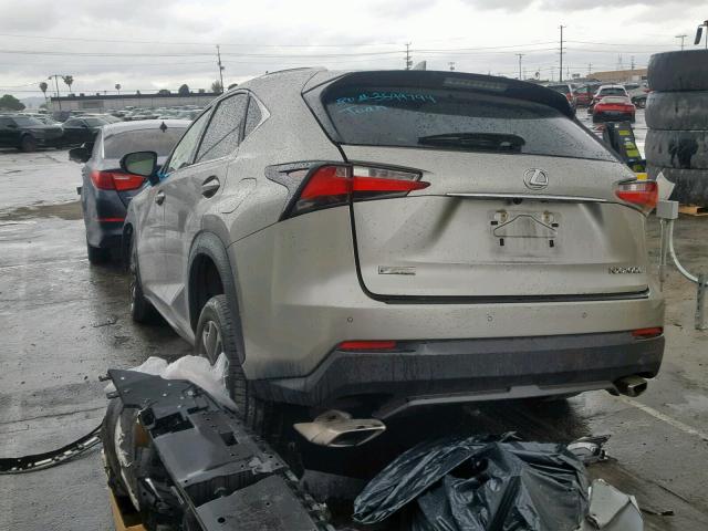 JTJYARBZ0G2034502 - 2016 LEXUS NX 200T GRAY photo 3