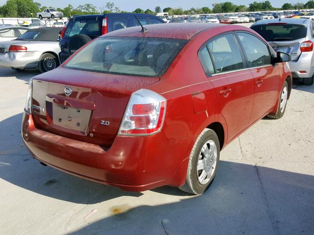 3N1AB61E57L641477 - 2007 NISSAN SENTRA 2.0 RED photo 4