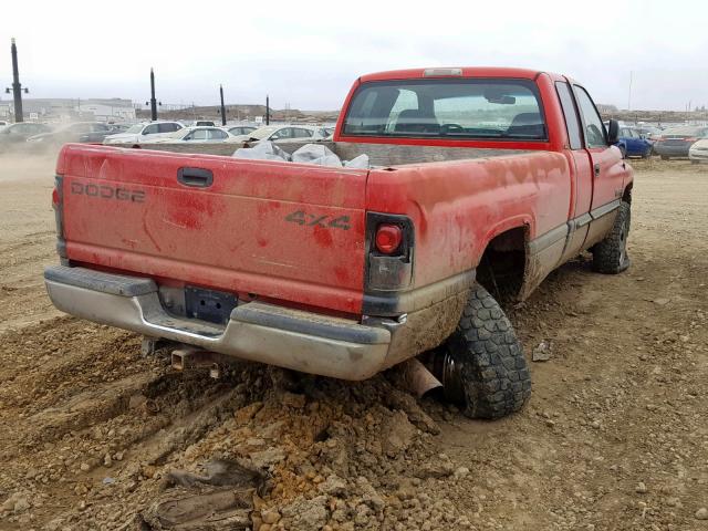 1B7KF23671J588834 - 2001 DODGE RAM 2500 RED photo 4