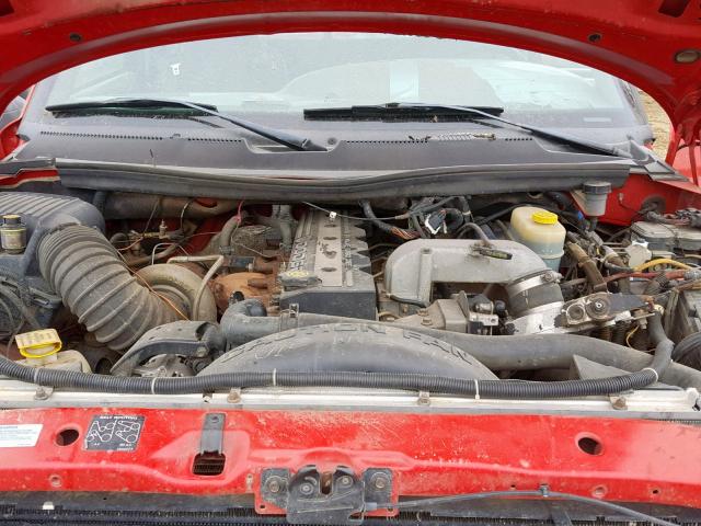 1B7KF23671J588834 - 2001 DODGE RAM 2500 RED photo 7