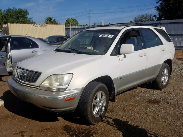 JTJGF10U230160078 - 2003 LEXUS RX 300 WHITE photo 2