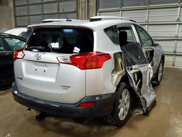 2T3DFREV8FW233167 - 2015 TOYOTA RAV4 LIMIT SILVER photo 4