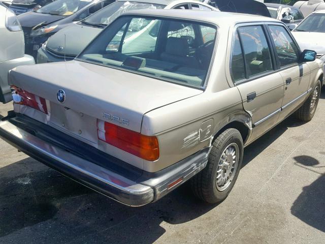 WBAAE6408G0991670 - 1986 BMW 325 E AUTO GOLD photo 4