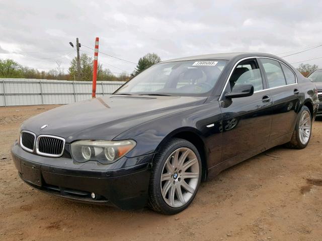 WBAGL63515DP76361 - 2005 BMW 745 I BLACK photo 2